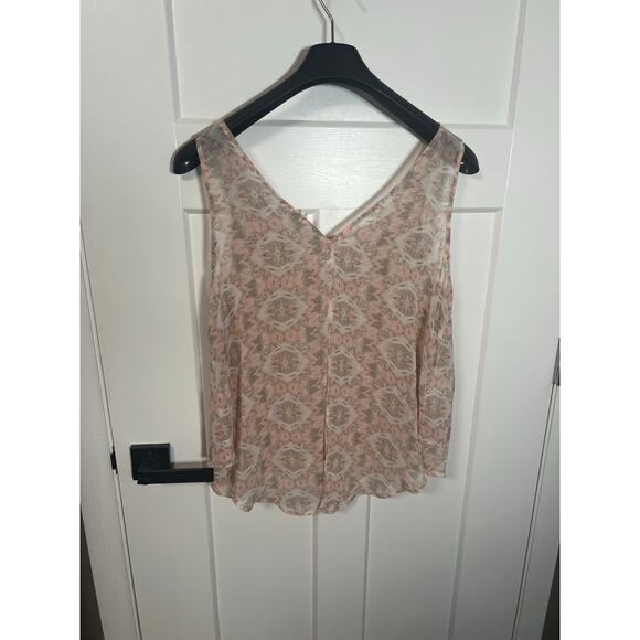 BCBG Womens Tank Top Size M Medium Boho Fairy Pink Summer Spring Blouse - Picture 5 of 7